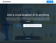 Tablet Screenshot of houndify.com